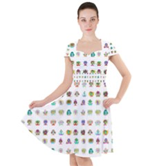 All The Aliens Teeny Cap Sleeve Midi Dress