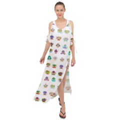 All The Aliens Teeny Maxi Chiffon Cover Up Dress