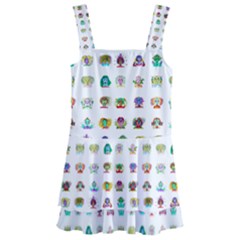 All The Aliens Teeny Kids  Layered Skirt Swimsuit