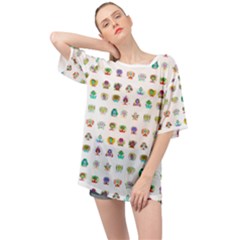 All The Aliens Teeny Oversized Chiffon Top