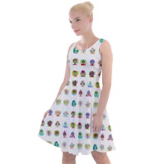 All The Aliens Teeny Knee Length Skater Dress