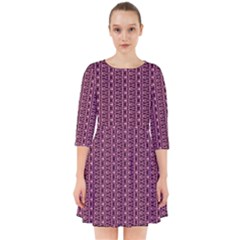 Digital Waves Smock Dress by Sparkle