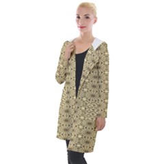 Digital Flowers Hooded Pocket Cardigan by Sparkle