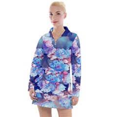 Flowers Women s Long Sleeve Casual Dress by Sparkle