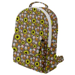 Hawaii Ghost Beige Flap Pocket Backpack (small) by snowwhitegirl