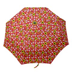 Hawaii Ghost Red Folding Umbrellas by snowwhitegirl