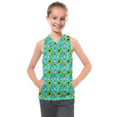 Hawaii Ghost Aqua Kids  Sleeveless Hoodie