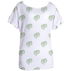 Happy St Patricks Day Symbol Motif Pattern Women s Oversized Tee by dflcprintsclothing