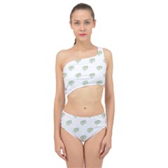 Happy St Patricks Day Symbol Motif Pattern Spliced Up Two Piece Swimsuit by dflcprintsclothing