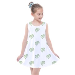 Happy St Patricks Day Symbol Motif Pattern Kids  Summer Dress by dflcprintsclothing