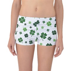 St Patricks Day Pattern Boyleg Bikini Bottoms by Valentinaart