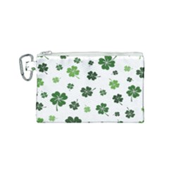 St Patricks Day Pattern Canvas Cosmetic Bag (small) by Valentinaart