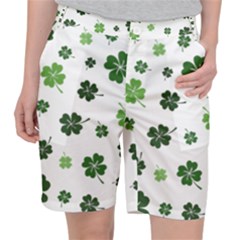 St Patricks Day Pattern Pocket Shorts by Valentinaart