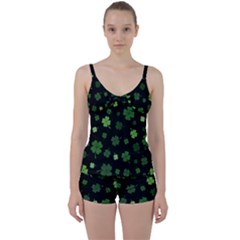 St Patricks Day Tie Front Two Piece Tankini by Valentinaart