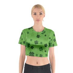 St Patricks Day Cotton Crop Top by Valentinaart