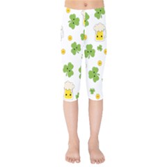 St Patricks Day Kids  Capri Leggings  by Valentinaart