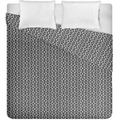 Black And White Triangles Duvet Cover Double Side (king Size) by Sparkle