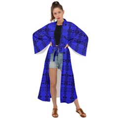 Digital Illusion Maxi Kimono by Sparkle