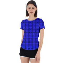 Digital Illusion Back Cut Out Sport Tee by Sparkle