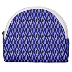 Blue Diamonds Horseshoe Style Canvas Pouch by Sparkle