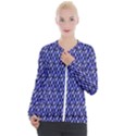 Blue Diamonds Casual Zip Up Jacket View1