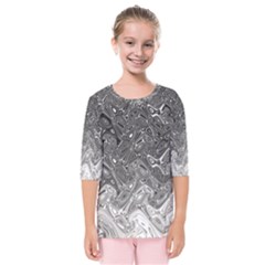 Grey Glow Cartisia Kids  Quarter Sleeve Raglan Tee