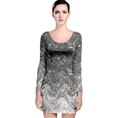 Grey Glow Cartisia Long Sleeve Velvet Bodycon Dress