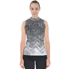 Grey Glow Cartisia Mock Neck Shell Top