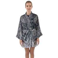 Grey Glow Cartisia Long Sleeve Satin Kimono