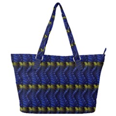 Blue Illusion Full Print Shoulder Bag