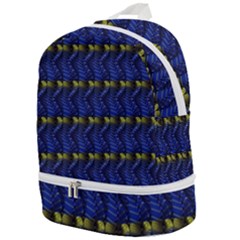 Blue Illusion Zip Bottom Backpack by Sparkle
