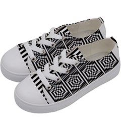 Mandala Pattern Kids  Low Top Canvas Sneakers