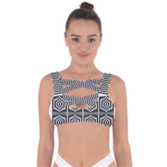 Mandala Pattern Bandaged Up Bikini Top by Sparkle