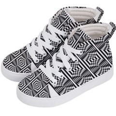 Optical Illusion Kids  Hi-top Skate Sneakers