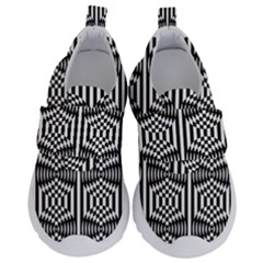 Optical Illusion Kids  Velcro No Lace Shoes