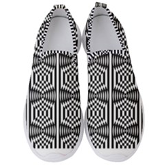 Optical Illusion Men s Slip On Sneakers