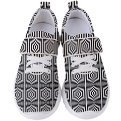 Optical Illusion Women s Velcro Strap Shoes