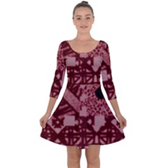 Kelani Quarter Sleeve Skater Dress by SEVENink