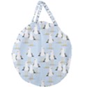 Cute Seagulls Seamless Pattern Light Blue Background Giant Round Zipper Tote View1