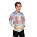 Underwater Seamless Pattern Light Background Funny Kids  Windbreaker View1