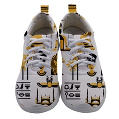 Egypt Symbols Decorative Icons Set Athletic Shoes by Wegoenart