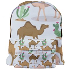 Camels Cactus Desert Pattern Giant Full Print Backpack by Wegoenart