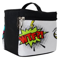 Set Colorful Comic Speech Bubbles Make Up Travel Bag (small) by Wegoenart