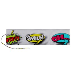 Set Colorful Comic Speech Bubbles Roll Up Canvas Pencil Holder (l)