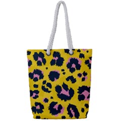 Leopard Print Seamless Pattern Full Print Rope Handle Tote (small)