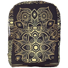 Luxury Golden Mandala Background Full Print Backpack by Wegoenart