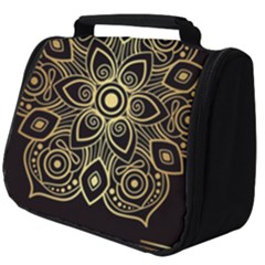 Luxury Golden Mandala Background Full Print Travel Pouch (big) by Wegoenart