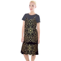 Luxury Golden Mandala Background Camis Fishtail Dress by Wegoenart