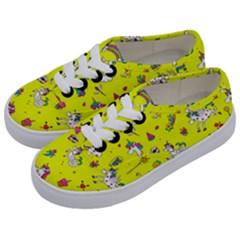 Pattern Unicorns Mermaids Horses Girlish Things Kids  Classic Low Top Sneakers by Wegoenart