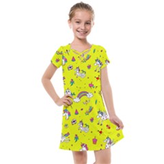 Pattern Unicorns Mermaids Horses Girlish Things Kids  Cross Web Dress